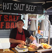 Ivan from the Jewish Deli - hot beef sandwiches are his speciality